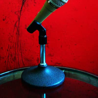 Vintage 1980's Philips SBC 3036 dynamic cardioid microphone Low Z w mic clip AKG Shure Electro Voice # 2 image 1