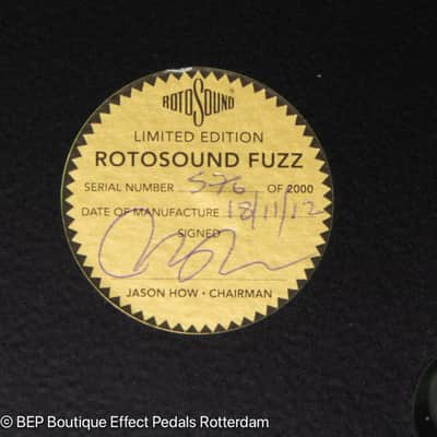 Rotosound RFB1 Fuzz Reissue nr 576 out of 2000 made in the UK image 8