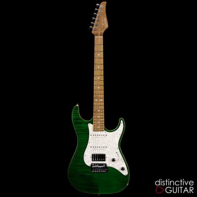 Suhr Standard Custom - Trans Green Flame Top image 7