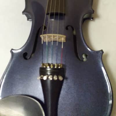 Peter Michaels 5 String Violin Viola 2004 - Blue image 11