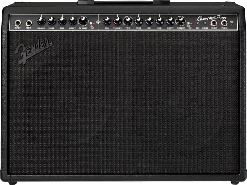 Fender Champion II 100 Blackout 212 Guitar Combo Amplifier image 1