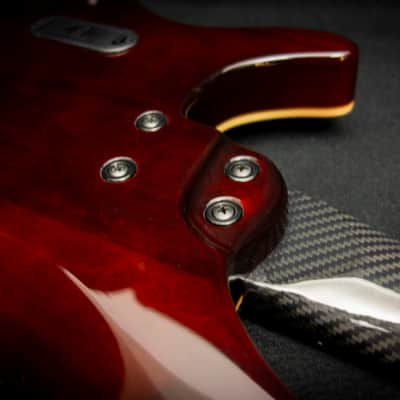 KLOS Apollo IV Custom Bass - Mahogany body / Gold Finish - Carbon Fiber neck -  NEW! 3 band EMG EQ & Pick up system - 8.1 pounds image 7
