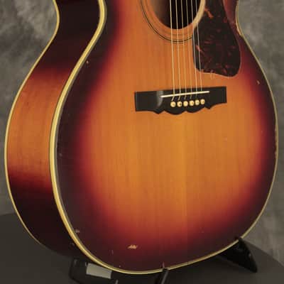 original 1965 Guild F-50 Navarre flattop Sunburst image 9