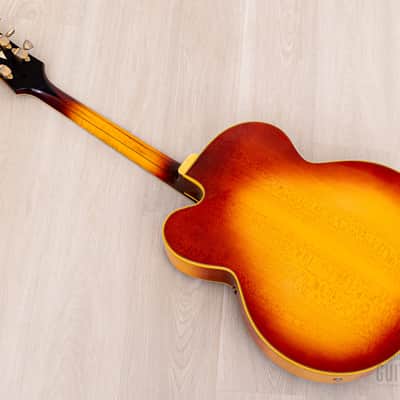 1970 Gibson Super 400 CES Vintage Archtop Electric Guitar Sunburst w/ T Tops, 1 11/16" Nut image 13