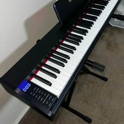 Melentro 88-Key Digital Piano – Includes X-Stand and Pedal – Excellent Condition - Black image 5