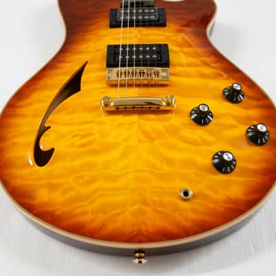 EVH SA-126 Special Quilted Maple Semi-hollowbody Electric Guitar - Tobacco Burst image 2