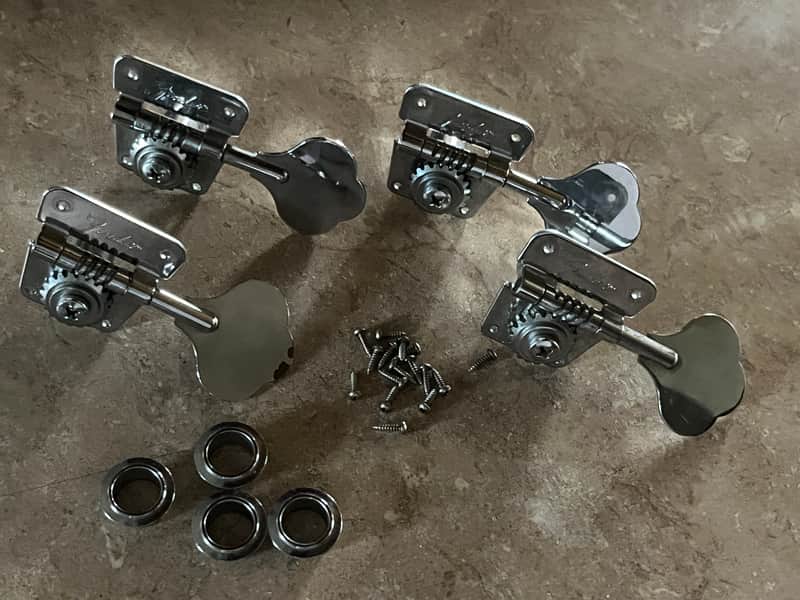 set 1977 1978 1979 1980 1981 Fender Jazz Precision bass tuners tuning pegs image 1