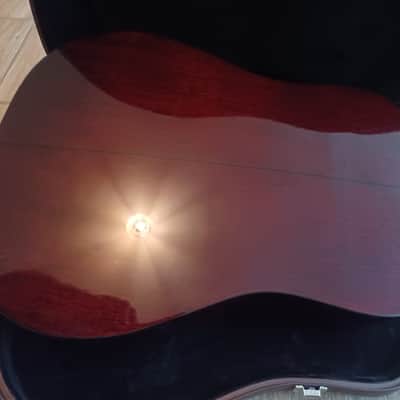 1999 Washburn   D-10Q Dreadnough - Quilted Sunburst image 5