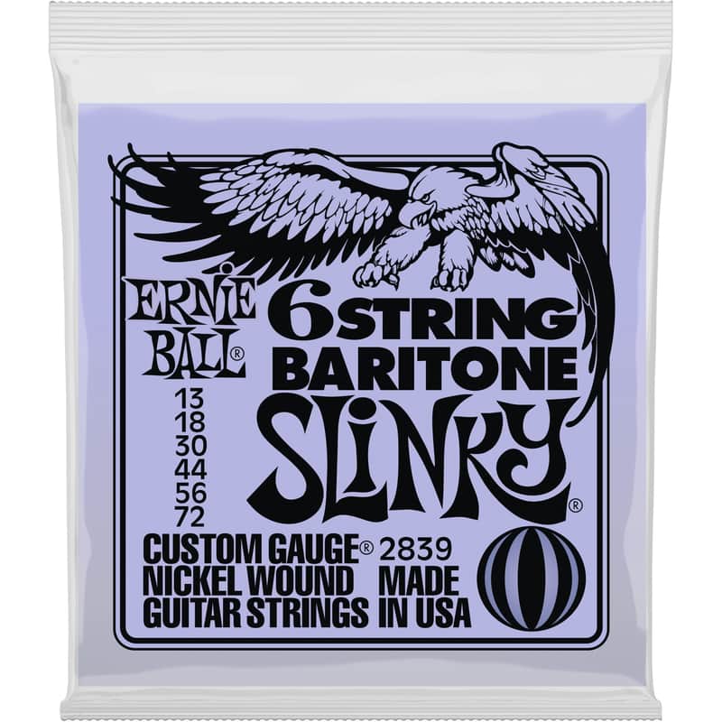 Ernie Ball 6 String Baritone Slinky Guitar Strings 2839 image 1