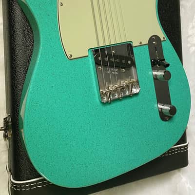 NEW! Fender Custom Shop Flamethrower Telecaster Custom - NOS - Modern Specs - Texas Special Pick-Ups - AAAA Flamed Neck - Seafoam Green Sparkle - Authorized Dealer - 7.6lbs - G07120 image 7