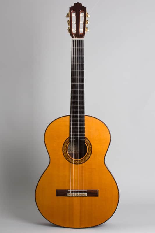 Jose Oribe  Calidad Suprema Model Classical Guitar (1990), original black hard shell case. image 1
