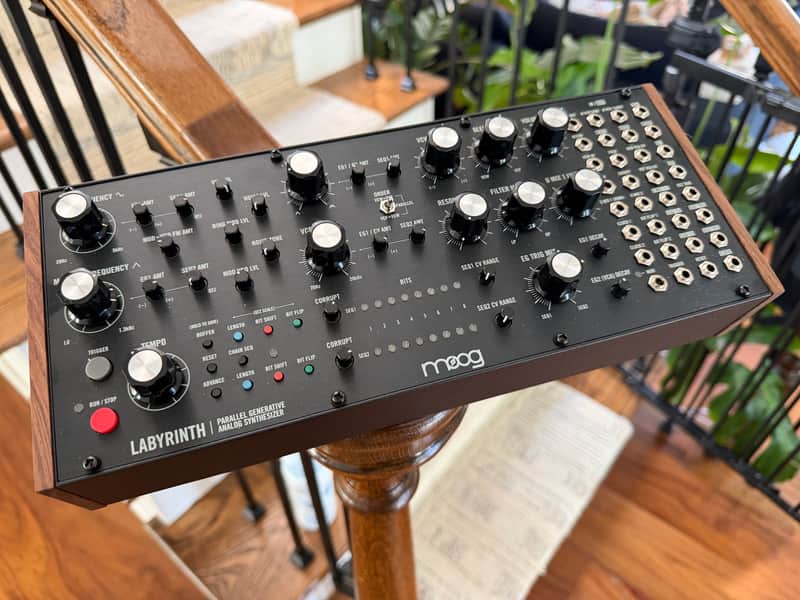 Moog Labyrinth Parallel Generative Synthesizer 2024 - Present - Black with Wood Sides image 1