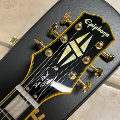 Epiphone Joe Bonamassa '59 Les Paul Custom Electric Guitar Antique Ebony image 9