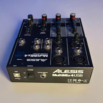 Alesis MultiMix 4 USB FX 4-Channel Mixer with Effects 2010s - Black image 2
