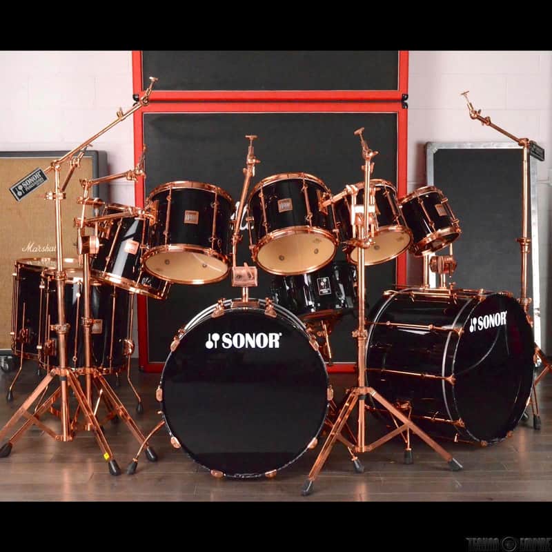 Sonor HiLite Exclusive 10 Piece Copper Drum Kit Set John Tempesta RETURN TO CLIENT #27721 image 1