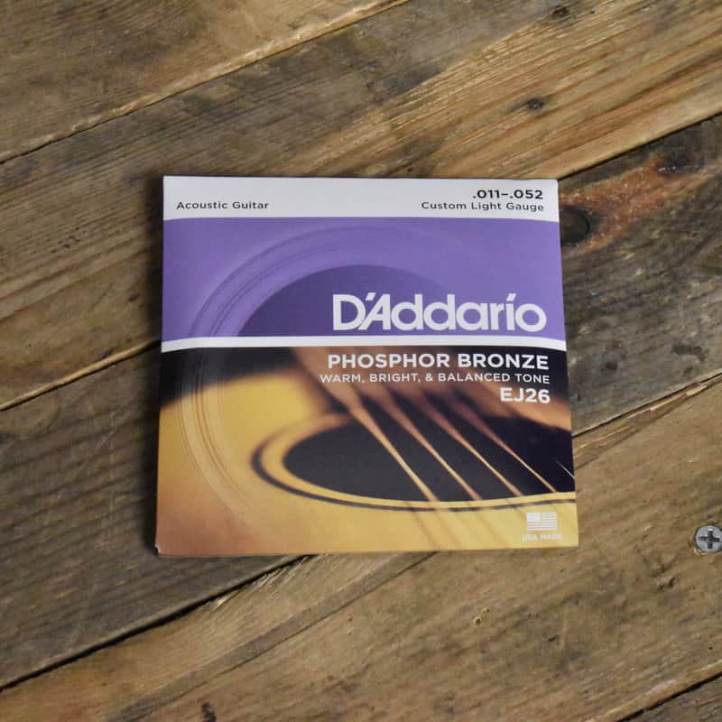 D'Addario EJ26 Phosphor Bronze Acoustic Guitar Strings 11-52 image 1