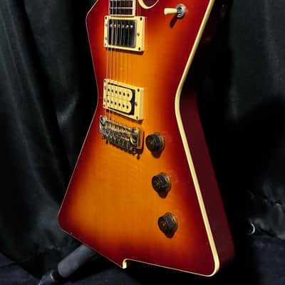 1983 Ibanez Destroyer II DT500CS – MIJ FujiGen – Cherry Sunburst Flame Top – X Series – Vintage Explorer image 12