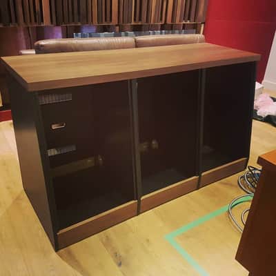 M Gear Design Pro Series - Recording Studio Audio Equipment Rack - 16u Slanted Front Triple Bay image 3