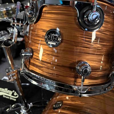 ~RARE~ DW Performance Series 4-Piece 10/12/16/22 Drum Kit Set in Bronze Oyster FinishPly image 5