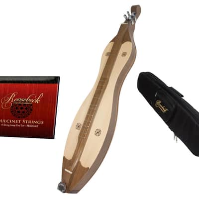 Mountain Dulcimer Package Includes: Roosebeck Grace Mountain Dulcimer 4-String Vaulted Spruce Knotwo image 1