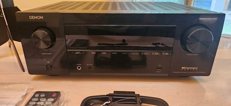 Denon AVR-X3800H 9.4-Ch Receiver (2022 Model) - 8K UHD Home Theater AVR (105W X 9) Built-in Bluetooth, Wi-Fi & HEOS Multi-Room Streaming, Dolby Atmos, DTS:X, IMAX Enhanced & Auro 3D image 1