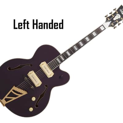 D'angelico Deluxe 59 Left-Handed - Matte Plum - B-Stock image 1