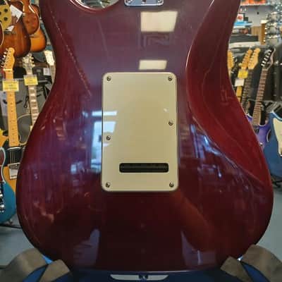 Fender American Deluxe Stratocaster Electric Guitar - Wine w/ HS Case image 2