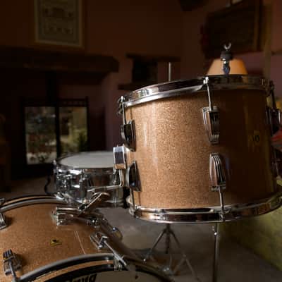Ludwig 980 Super Classic 1966 - Champagne Sparkle with full factory checklist & original drum heads image 15