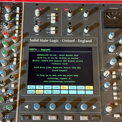Solid State Logic AWS 948 Delta 24-Channel / 48-Input 8-Bus Inline Console with DAW Control 2015 - Present - Grey image 7