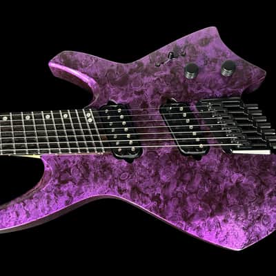 2024 Ormsby Goliath GTR 7 String Roberto Barros Signature Headless Multi-Scale ~ Cyborg Purple image 2