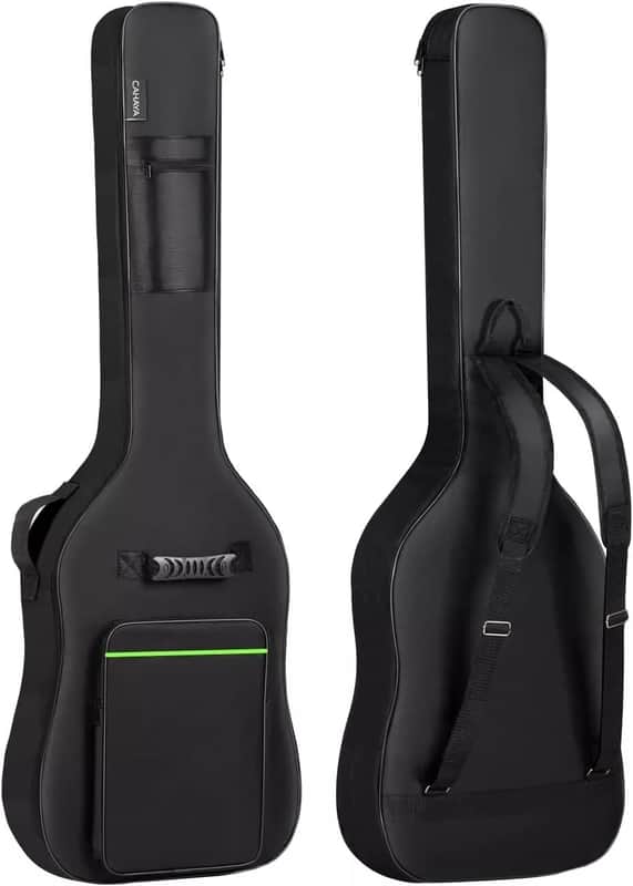 Electric Bass Guitar Gig Bag | Lightweight Padded Backpack with 0.3-inch Padding & Multiple Pockets | Fits 43" to 46" Bass Guitars image 1