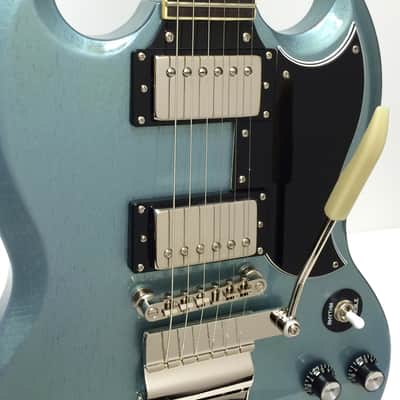 Epiphone SG Custom with Maestro Ltd Ed Electric Guitar - TV Pelham Blue image 3