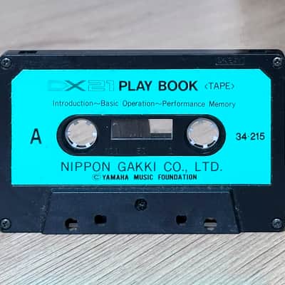 Yamaha DX21 "PLAY BOOK" in ENGLISH // Cassette Tape // Nice!! image 2