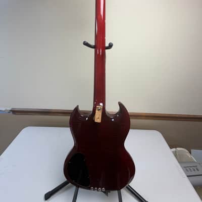 Framus Vintage Framus S-375 SG Bass Short-scale w/set-in neck. Early 1970’s - Cherry image 6