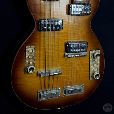 Höfner Double Neck Bass/Guitar Modell 191-1 from 1961 in sunburst with transport case image 5