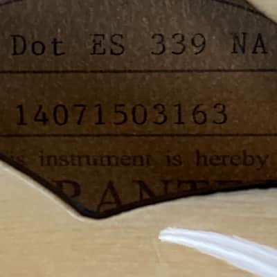 Epiphone ES-339 Dot 2014 - Natural image 17