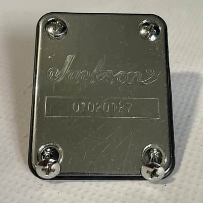 2000's Jackson Warrior WXT & Dinky Guitar Factory Chrome Neckplate & Screws image 1