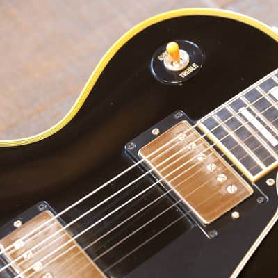 MINTY! 2021 Gibson Custom Shop Les Paul Custom Black Ebony w/ Ebony Board Custom Order Nickel Hardware + COA OHSC image 8