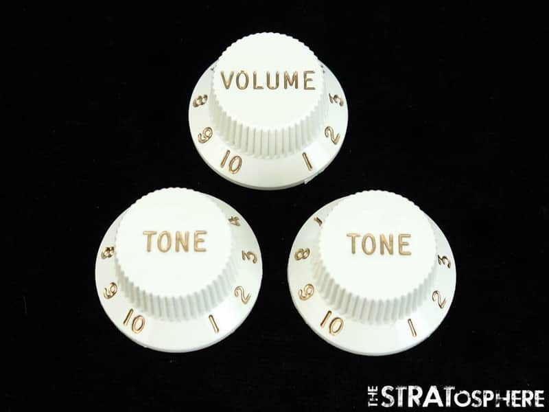 Fender Player Stratocaster Strat -GUITAR KNOBS / 1 Volume 2 Tone image 1