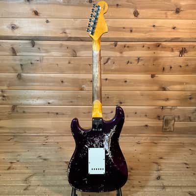 Fender Custom Shop 1969 Stratocaster Heavy Relic Electric Guitar - Aged Purple Metallic image 5