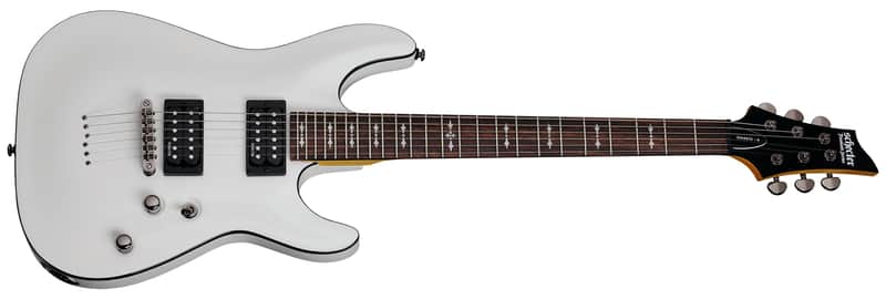 Schecter 2061 Omen-6 Guitar,  Vintage White (VWHT)