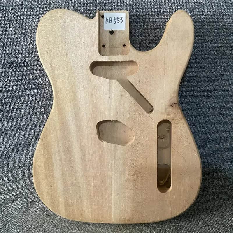 Mahogany Wood Solid Guitar Telecaster Tele Style Body image 1