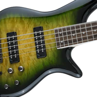 Jackson Spectra JS3QV Bass Guitar - Alien Burst- NEW image 8