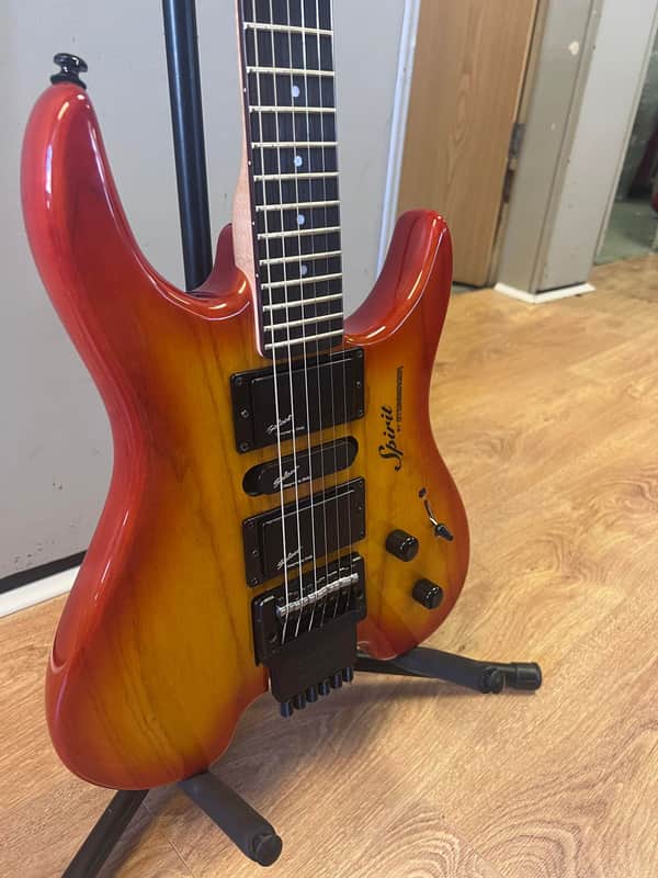 Steinberger Spirit GU-Deluxe Cherry Burst Headless Electric Guitar