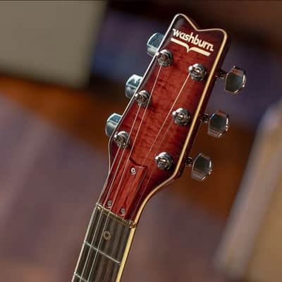 Washburn Wing American Hawk 78 - Vintage Sunburst, Crafted in Washuburn's US Custom Shop, Ash Body w/ Carved Maple Top, Neck-through Design, B-Stock image 4
