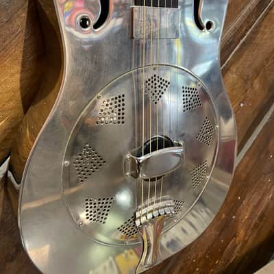 2018 National NRP Steel 12 Fret Single Cone Resonator with National Slimline Pickup image 3