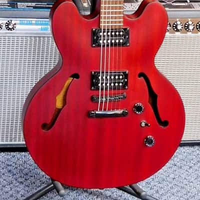 2008 Epiphone Dot Studio Semi-Hollow Electric Guitar w/Case! Worn Cherry Finish! VERY NICE!!! image 3