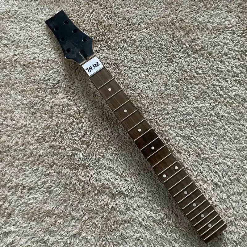 Black Maple Wood Electric Guitar Neck, 22 Frets image 1