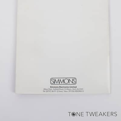 Simmons SDS7 Owners Manual electronic drum kit machine user VINTAGE GEAR DEALER image 2