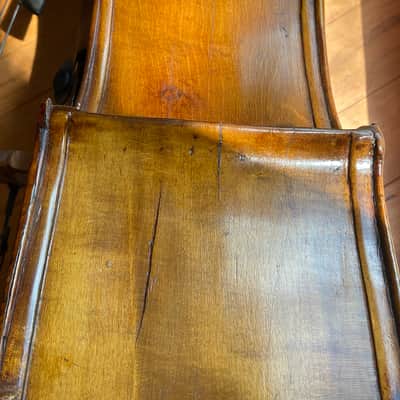 Double bass 3/4 circa 1800 3/4 swell back Pro instrument image 21